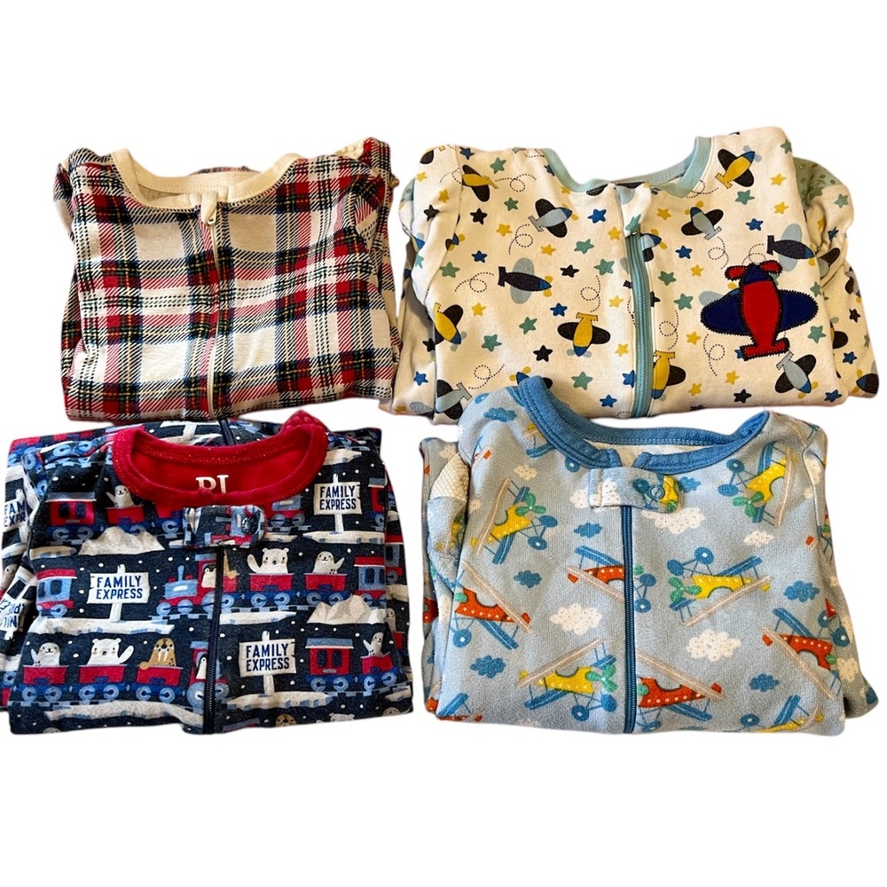 Bundle of Baby Boy Sleepers - Size 12-18 Months